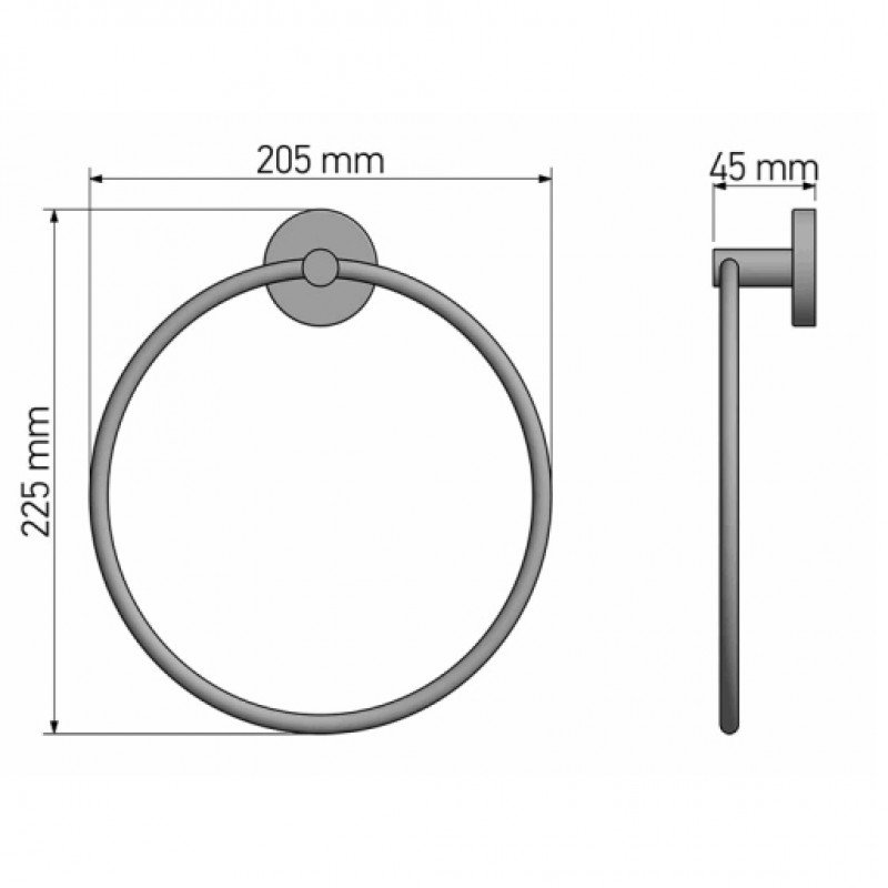 TWIST ROUND RING CHROME A3-14309 - Image 2