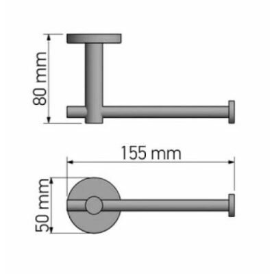 TWIST TOILET ROLL HOLDER A3-14306