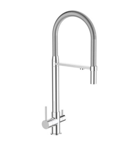 KITCHEN MIXER 3-WAY CHROME PLATED WITH BLACK RUBBE VG1035